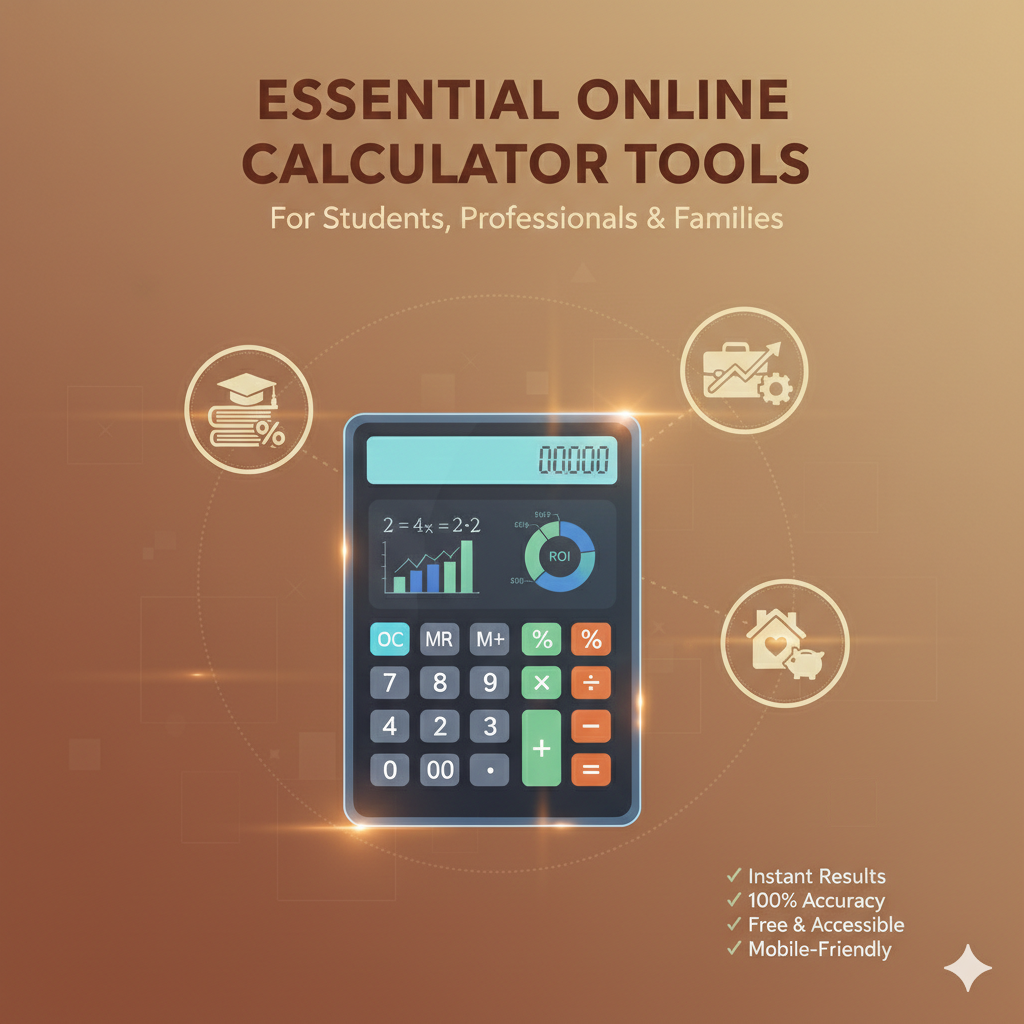 Essential Online Calculator Tools for Students, Professionals & Families